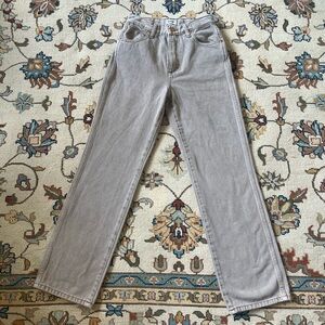 Wrangler Wild West High Rise Straight Leg Earth Wash Tan/Grey Jeans
